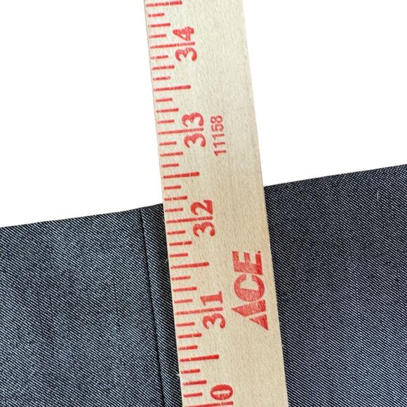 Trina Turk California Chic Pants | Metallic Gray | Size 4 | Mid Rise Straight - Picture 5 of 8